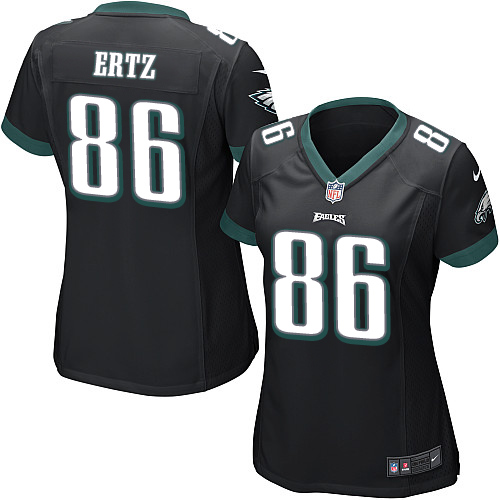 Women's Elite Zach Ertz Nike Jersey Black Alternate - #86 NFL Philadelphia Eagles